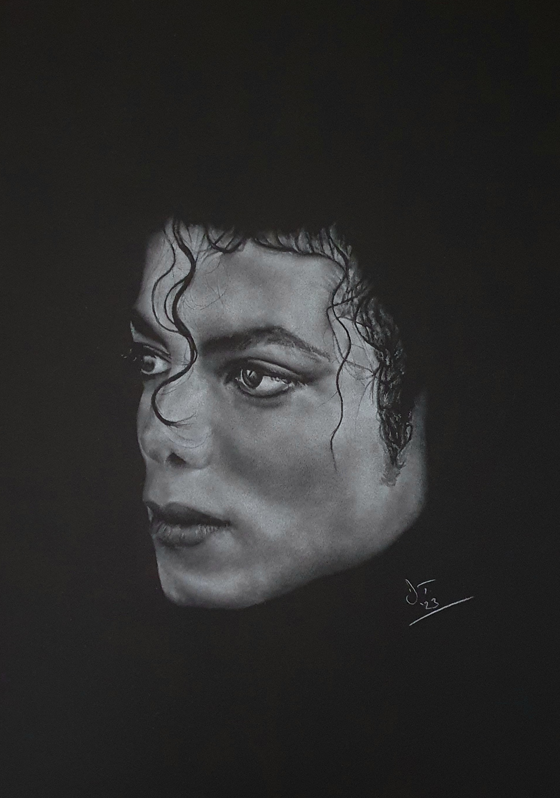 Michael Jackson pencil portrait by DT73ART on DeviantArt