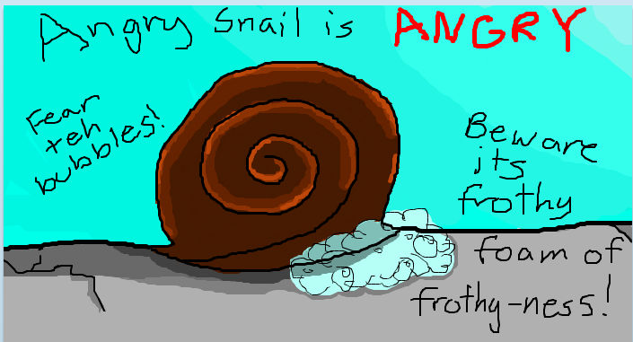 Extremely Rude Snail Angry Snail by hikariyuushi on DeviantArt