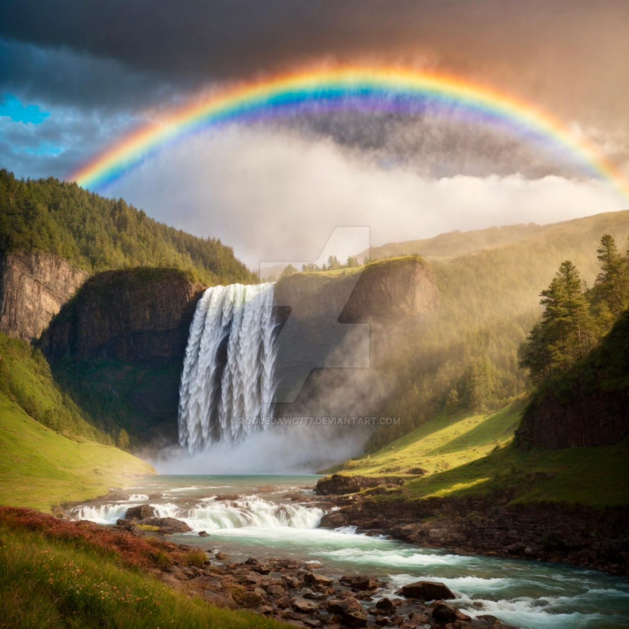 Waterfall Rainbow waterfall-rainbow