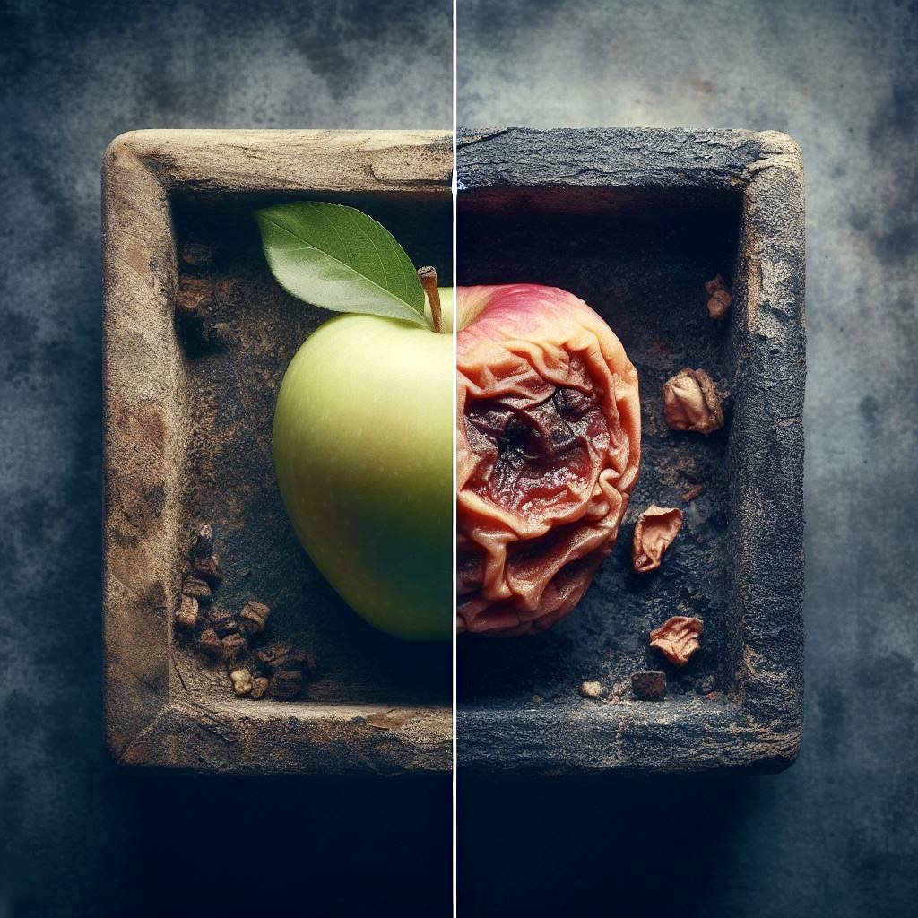 Fresh vs. Rotten Apples by RogueDawg777 on DeviantArt