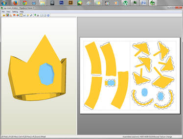 Adventure Time - Prince Gumball's Crown Papercraft