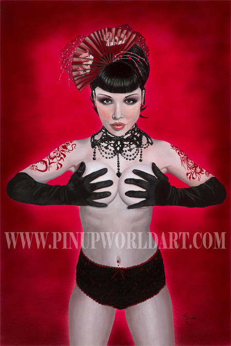 Crimson Dragon by Pinup Nicole