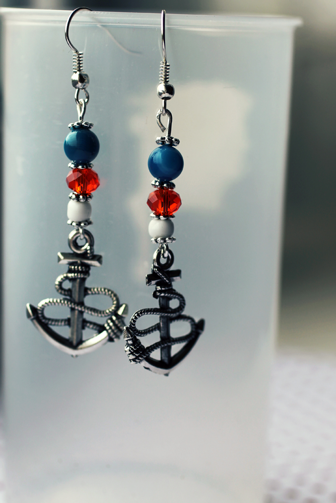 Nautical Sailor Anchor Earrings