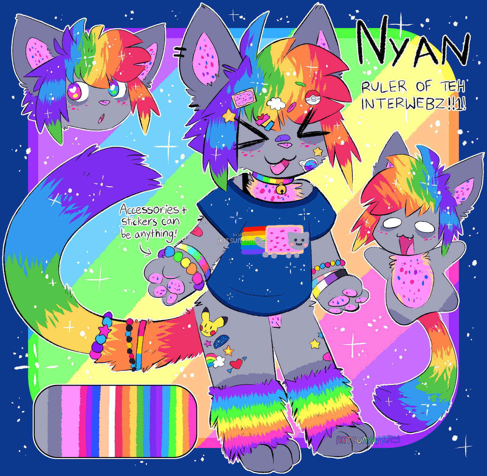 Nyan Borealis, the Source of Nyanverse by iKitsunyan on DeviantArt