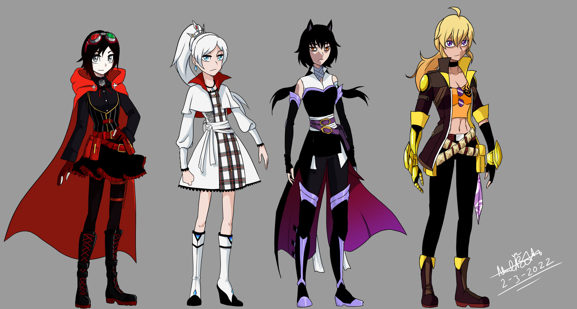 Team RWBY 7e B055 Redesign by 7eB055 on DeviantArt