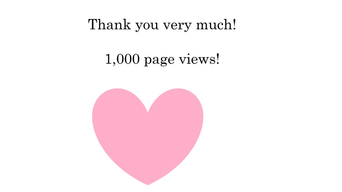 1,000 Page Views by joseph40 on DeviantArt