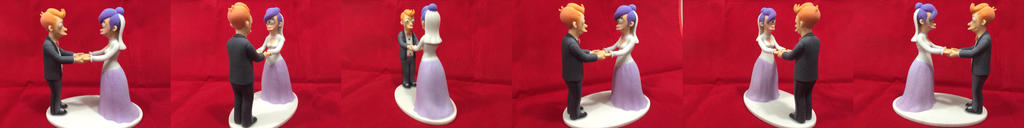 Futurama wedding cake topper