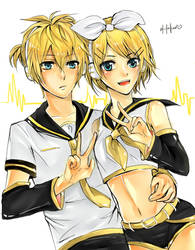 KAGAMINE TWINS! by AkaReikou