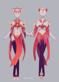 Outfit Commission front and back