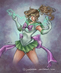 IllustriousBits Week 11 - Sailor Jupiter by JomanMercado