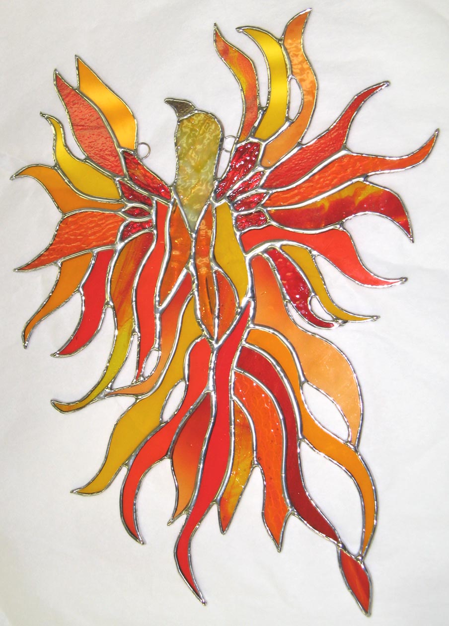 Stained Glass Phoenix