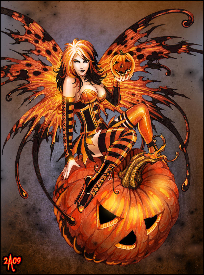 Fairy of Halloween Pumpkin