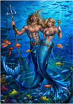 King Neptune and his Queen. by Candra