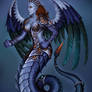 Winged snake-woman