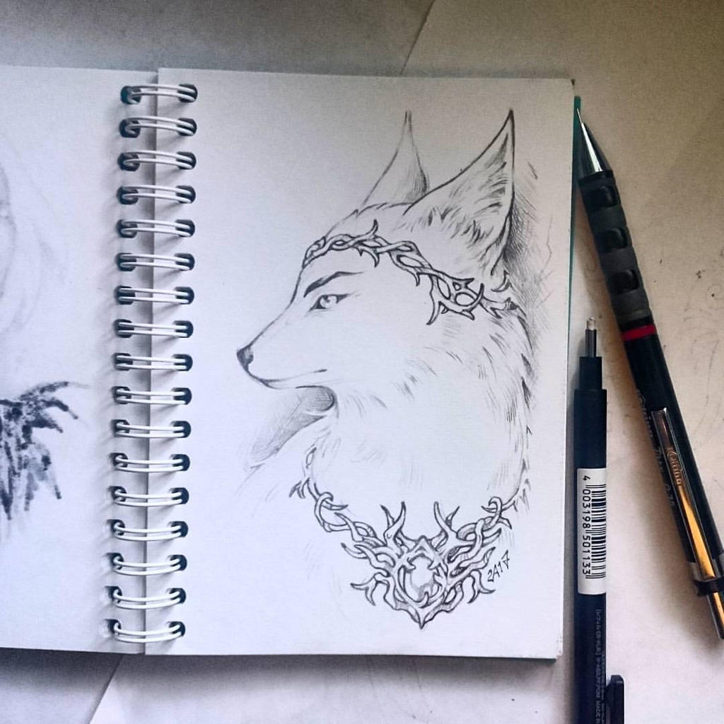 Instaart - Arctic fox King by Candra