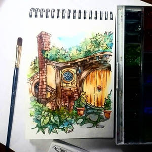 Instaart - Cute Hobbithouse