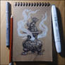 Sketchbook - Incense Burner
