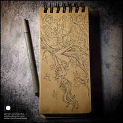 Sketchbook - Tree with dryads