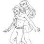 Ed and Winry Lineart