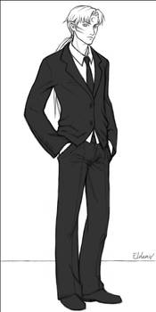 Sesshoumaru in a Suit