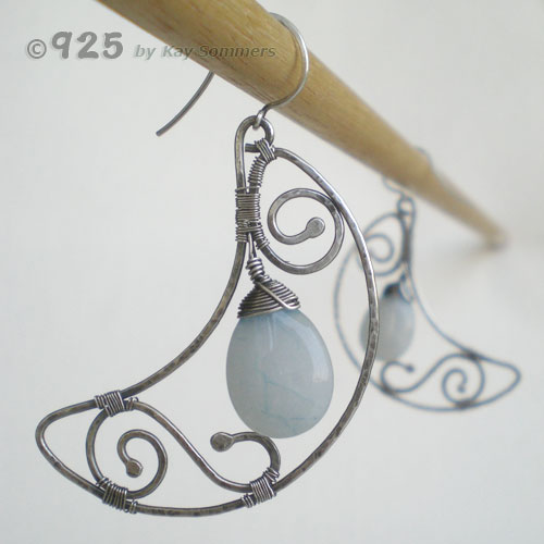 ++SOLD++ Winter Moon Earrings