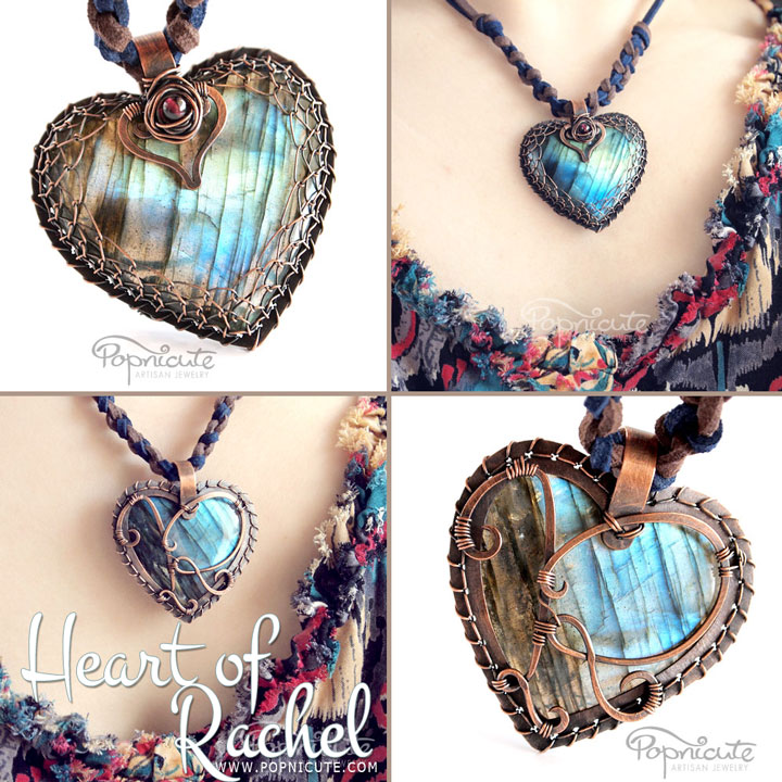 Heart of Rachel Labradorite Pendant