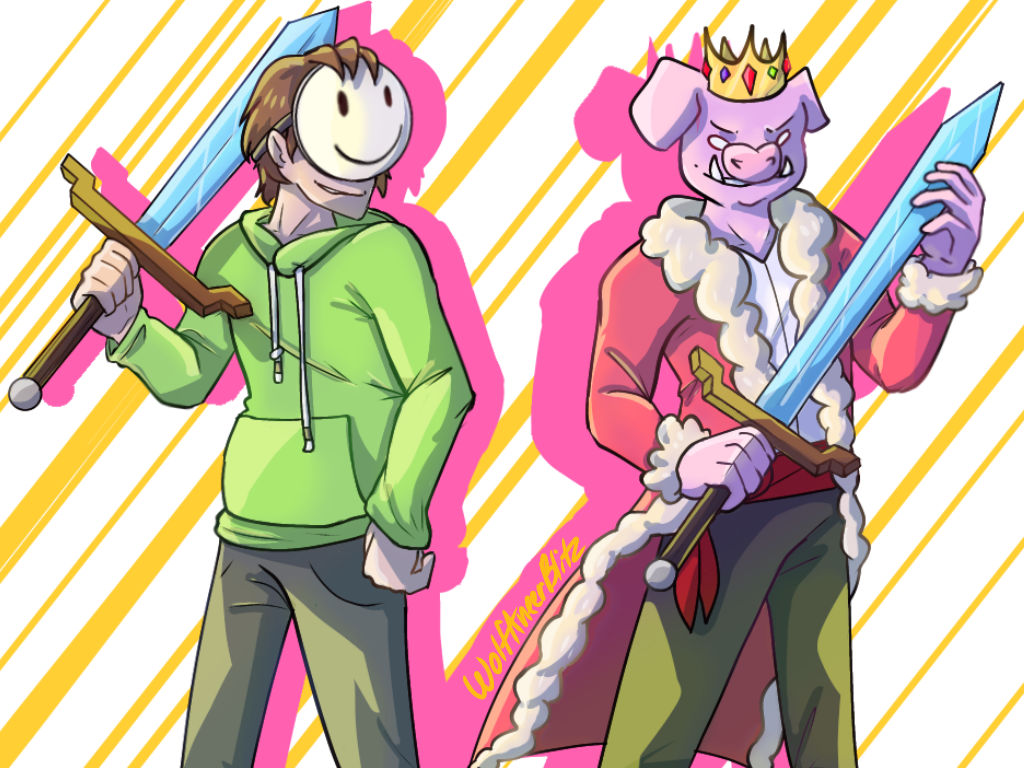 Technoblade and Dream (Minecraft) by WolfaneerBlitz on DeviantArt