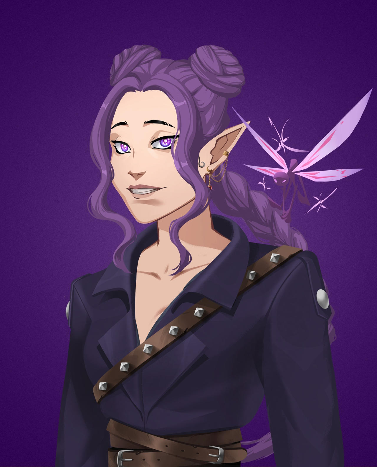 Purple Elf by Rojin04 on DeviantArt
