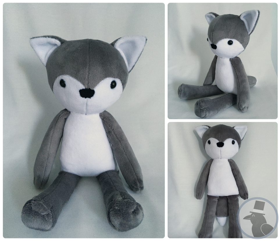 Wolf Plushie by TheRuffledRaven