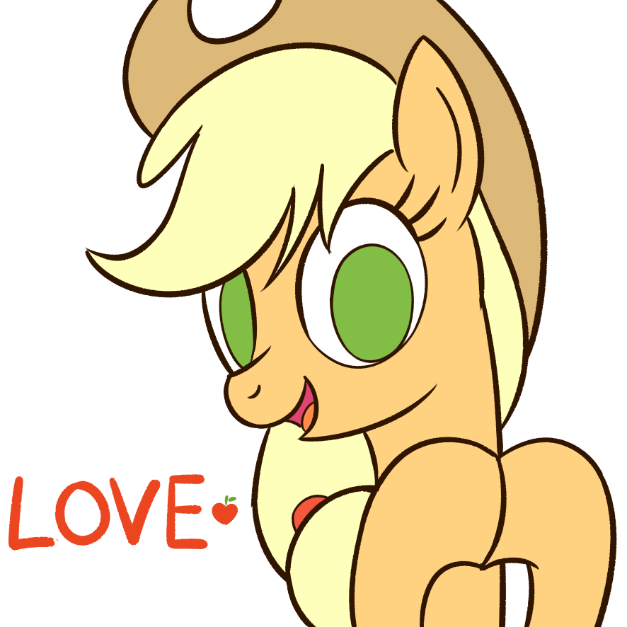 Applejack Sticker by SazanamiBD on DeviantArt