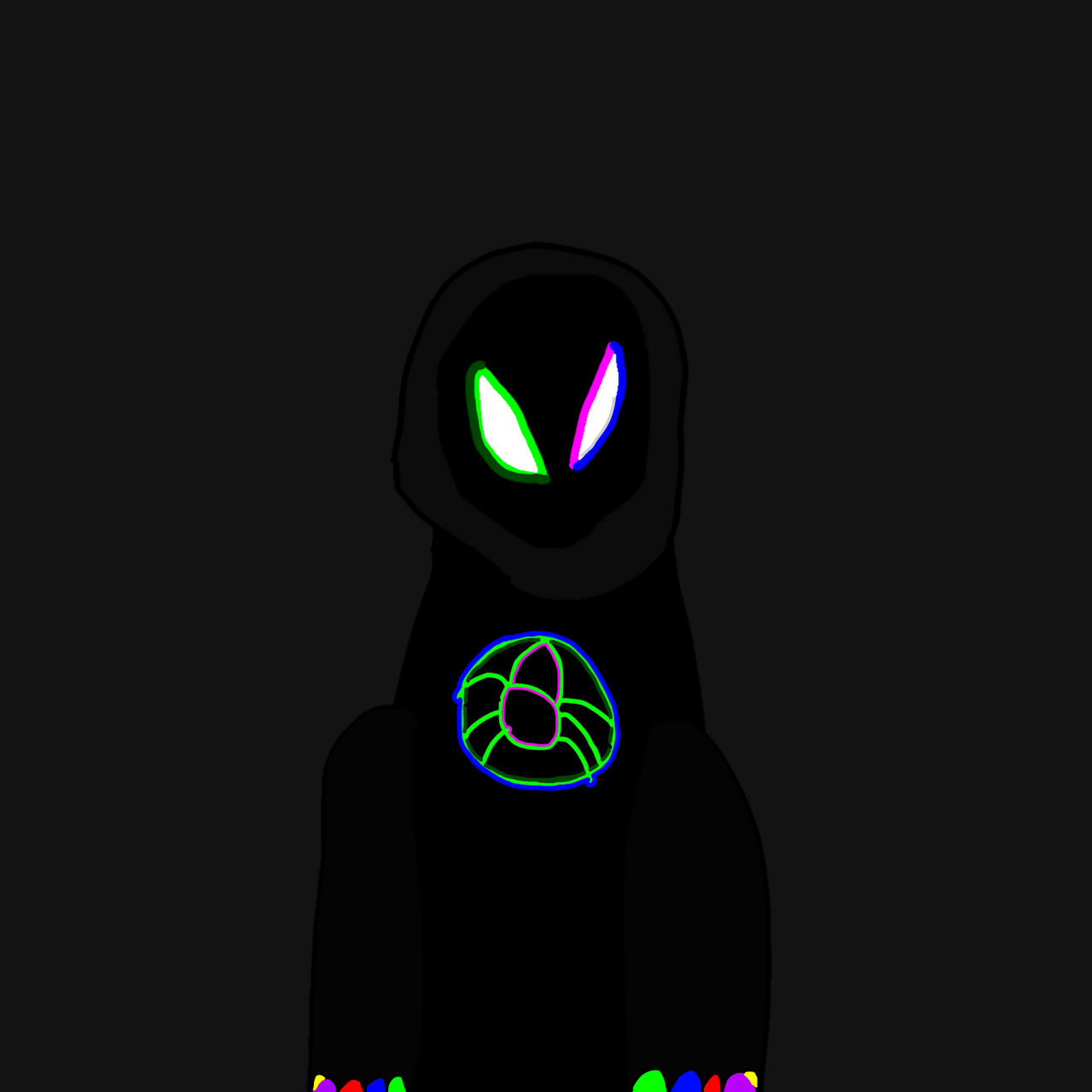 Neon Spider-man by Velocijammerishere2 on DeviantArt