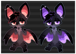 (OPEN) Goth Bat (leftover) by GreaserDemonDesign