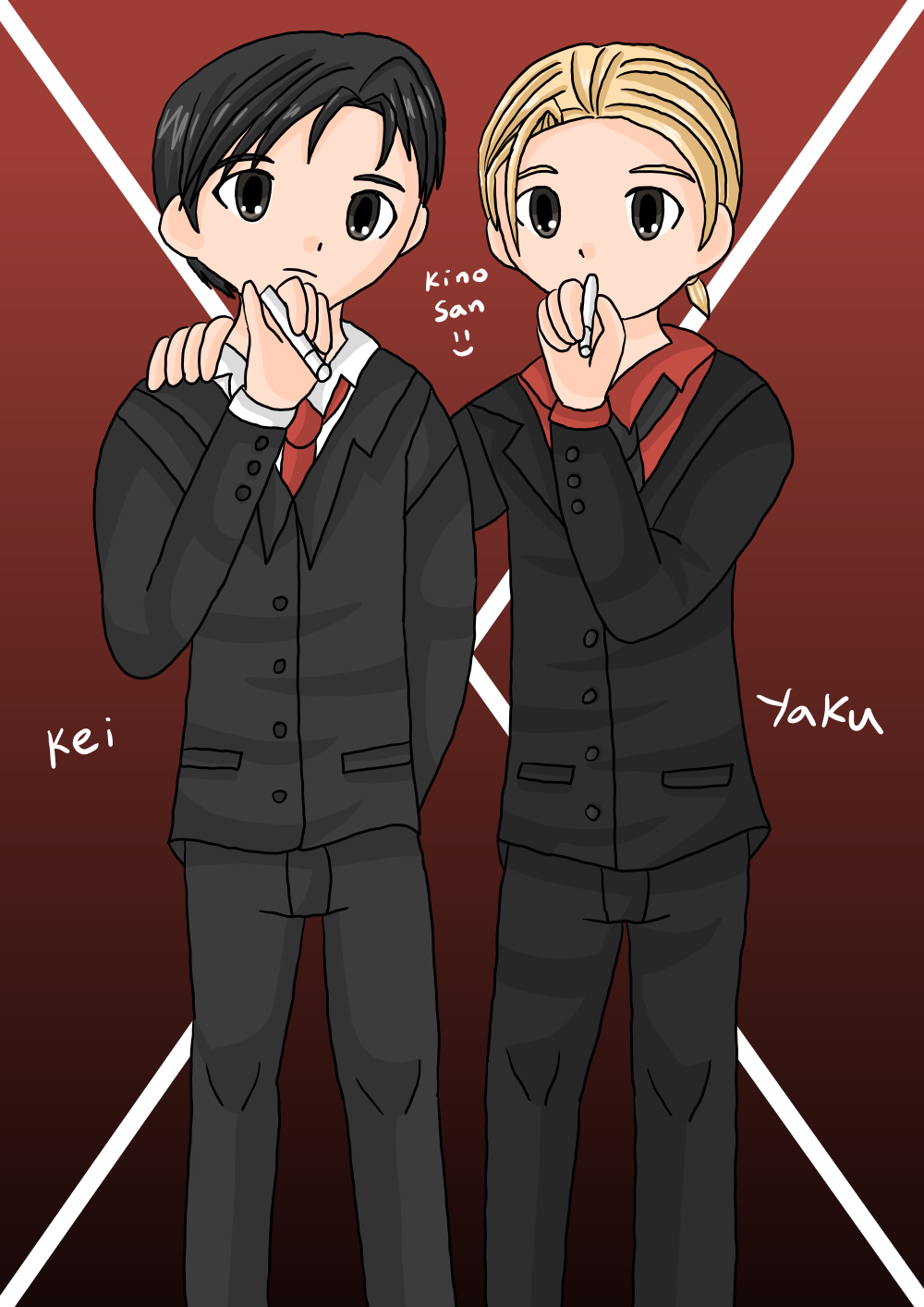 Kei x Yaku Manga ver by Kinosan on DeviantArt