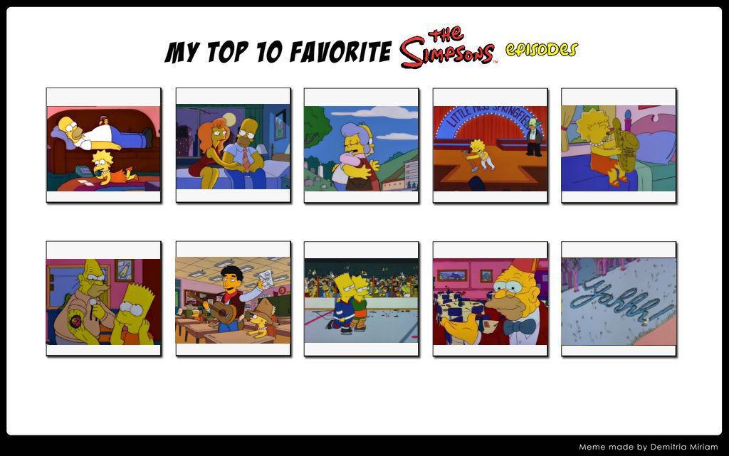 Kurisuwriting's 10 Best The Simpsons Episodes by KurisuWriting on DeviantArt