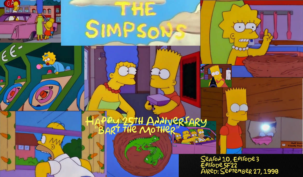 25th Anniversary of Bart the Mother by KurisuWriting on DeviantArt
