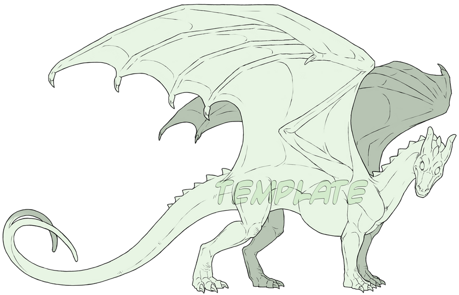 Commission Pern Dragon Template by SeaSuds on DeviantArt