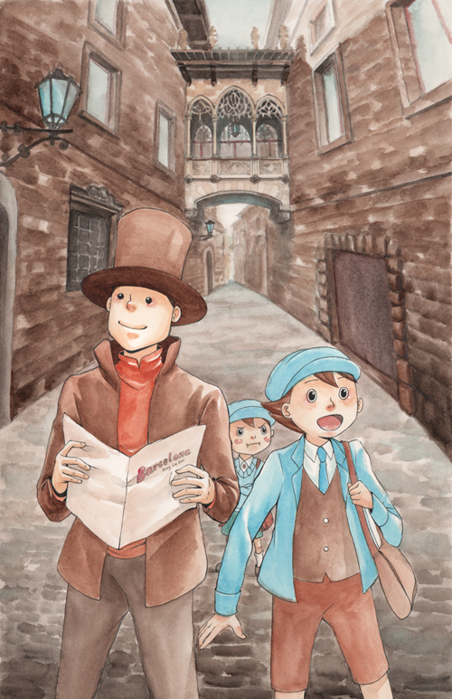 Professor Layton in Barcelona