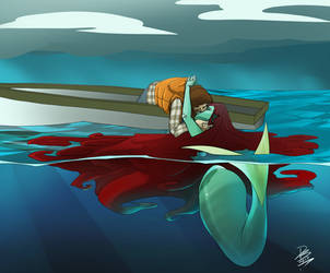 ARTJAM:30 Days of Monster Girls/Boys - Mermaids by HueTwo