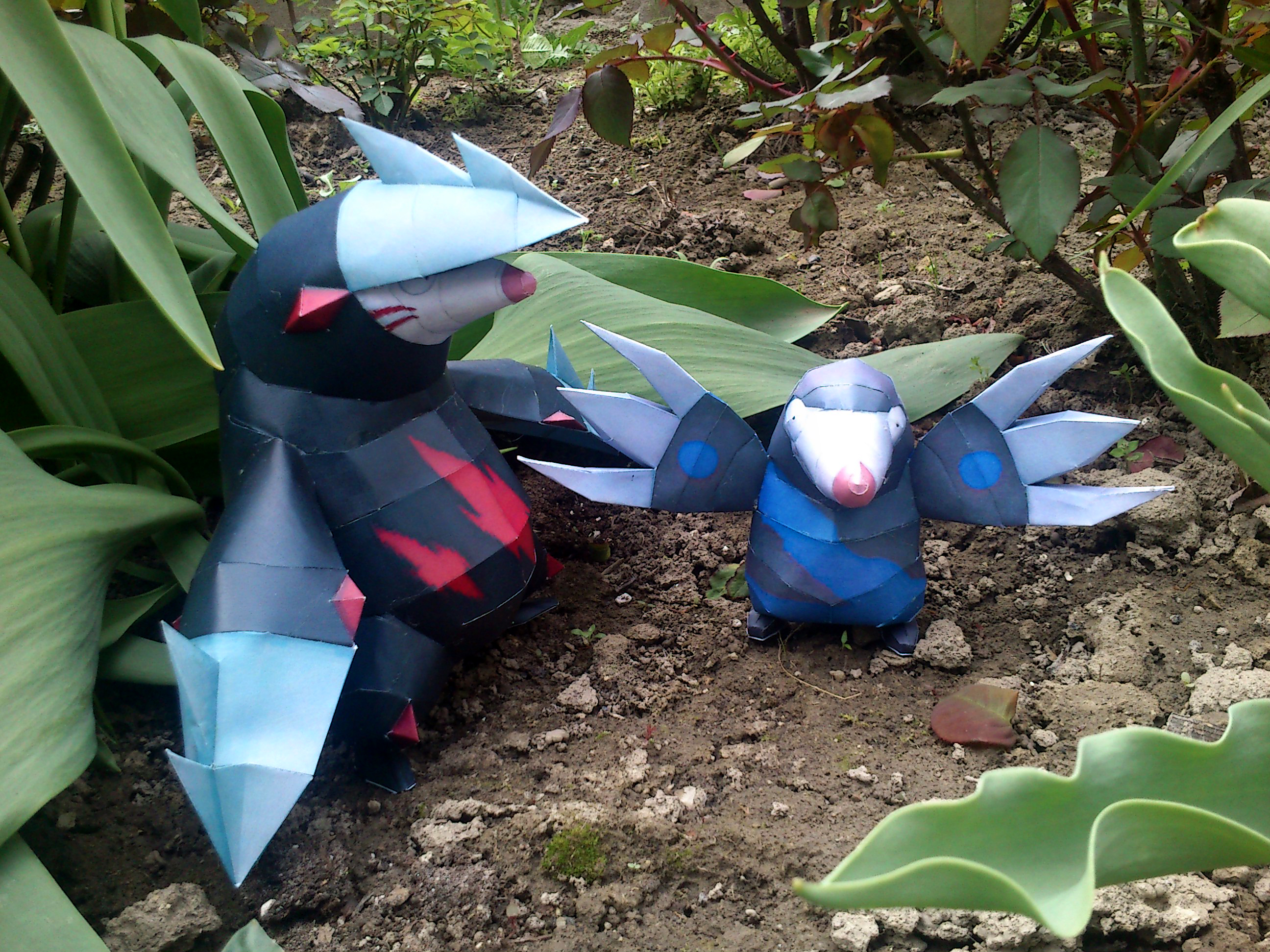 Drilbur and Excadrill Papercraft