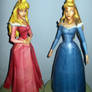 Princess Aurora Pink and Blue Papercraft +Downlaod