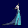Elsa (Frozen) Papercraft Model Render