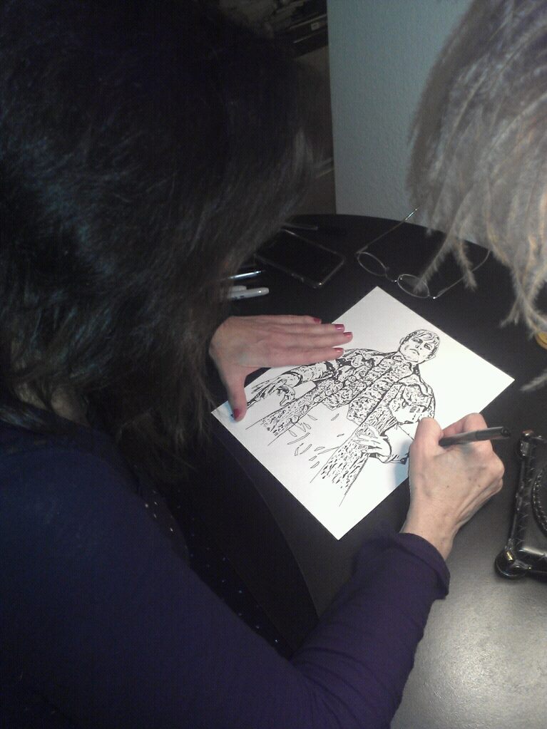 Drawing Barnabas..Lady J..:)