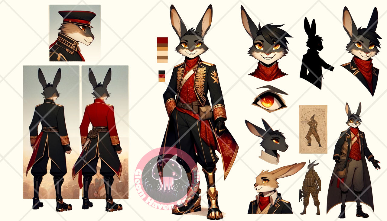 Fox Rabbit Fursona Bunny Fursona Adopt 07 (OPEN) by ApothecaryGloom on DeviantArt