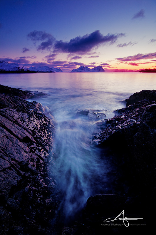 Below the lighthouse