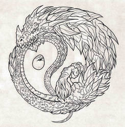 Yin Yang Ouroboros