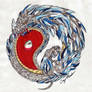 Yin Yang Ouroboros Colored