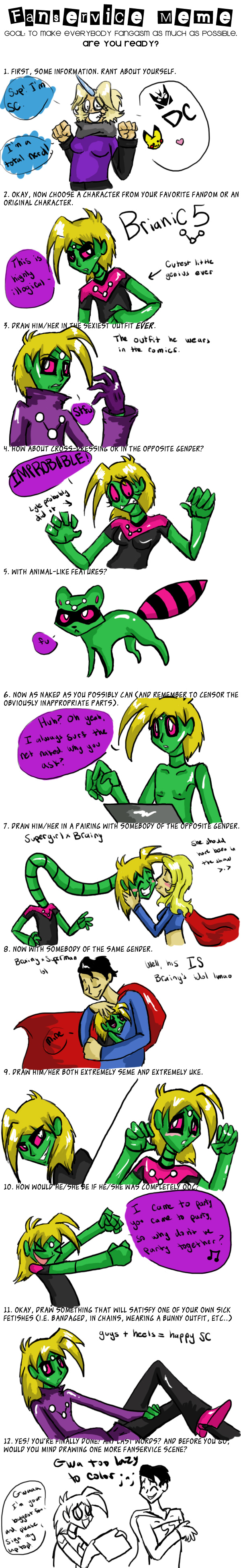 Fanservice meme-Brainiac 5