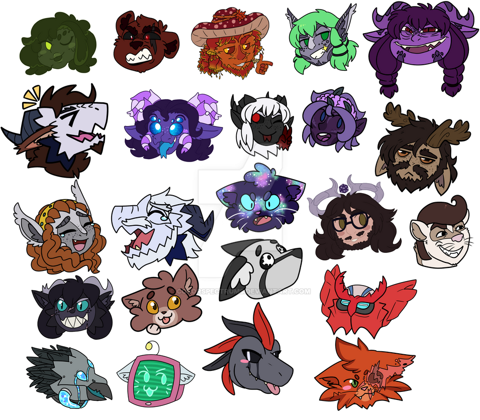 Character Stickers by ColorSpectrums on DeviantArt