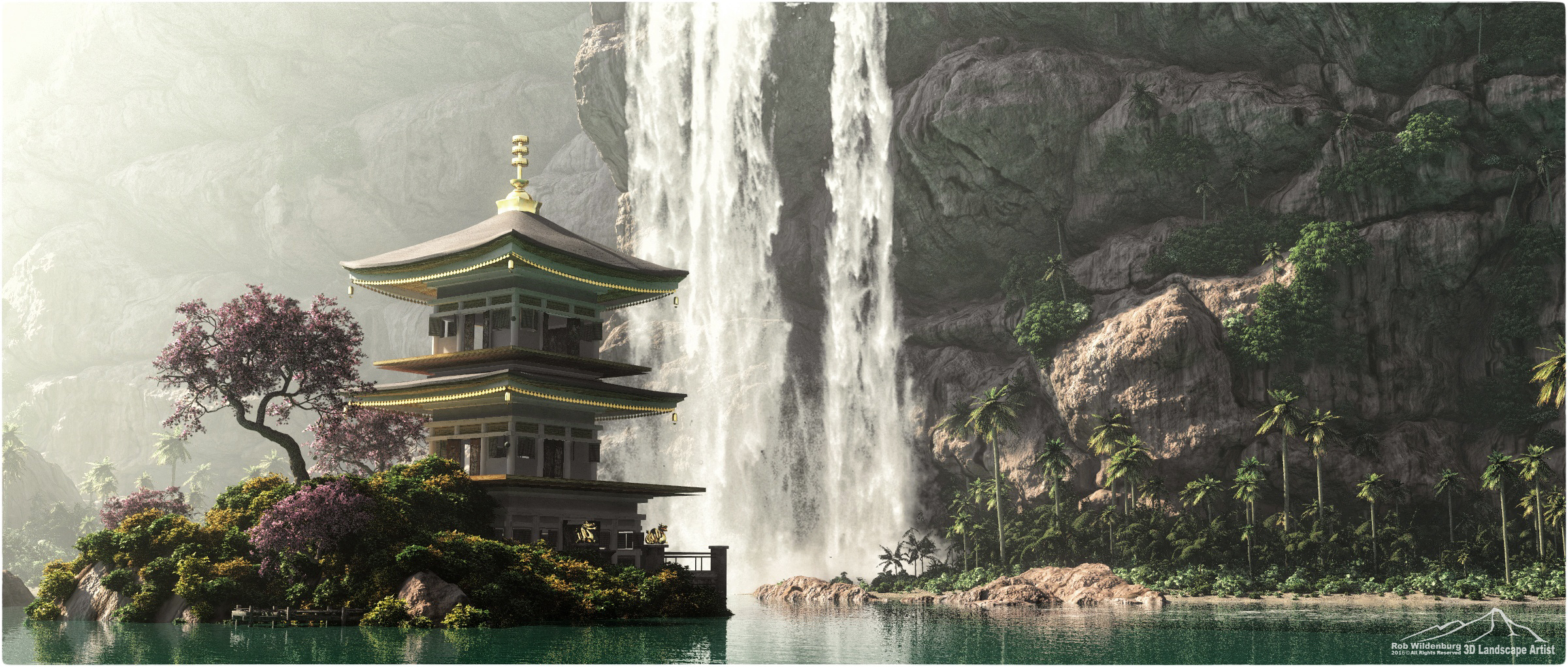 Cherry Blossom by 3DLandscapeArtist
