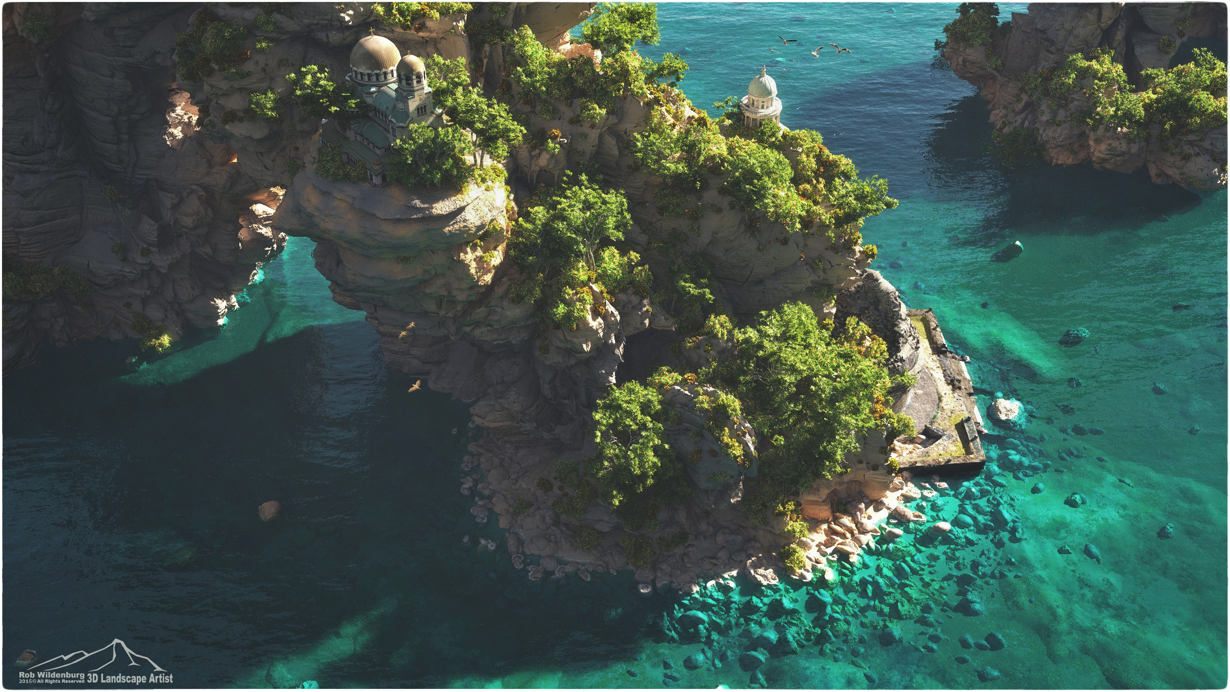 Mediterranean by 3DLandscapeArtist